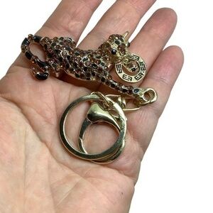 Effy Large Tiger gold tone keychain